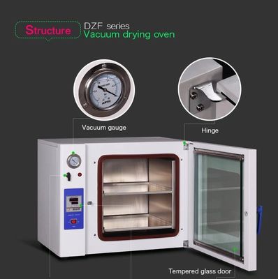 SS304 4 Partij die het Vacuüm Drogen Kamer Vacuüm Droger Oven For Laboratory 20-130L verwarmt